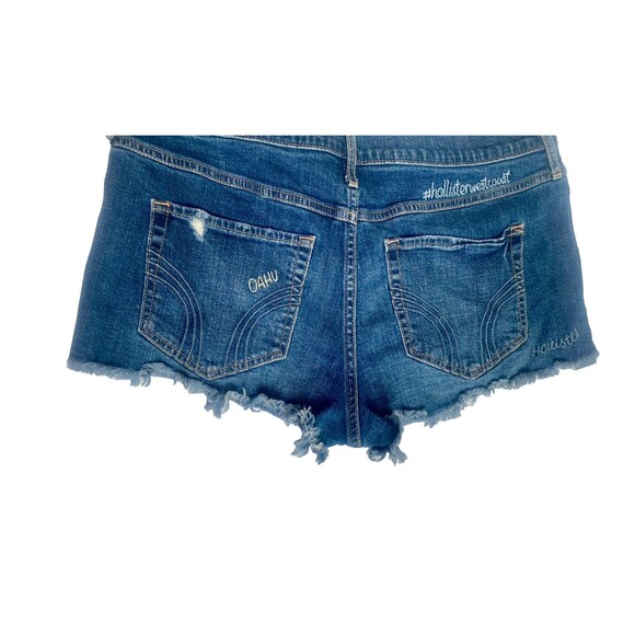 Hollister Short-Short High Rise Sz 15 w32 Beach Vibes Malibu West Co Embroidered - Picture 1 of 10
